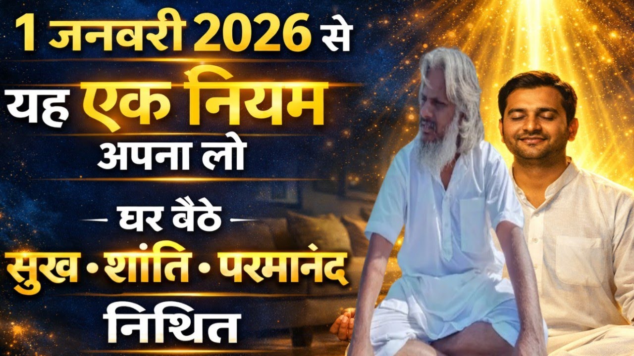 1 जनवरी 2026 से यह एक नियम अपना लो — घर बैठे सुख, शांति और परमानंद निश्चित।#आत्मज्ञान #motivation 