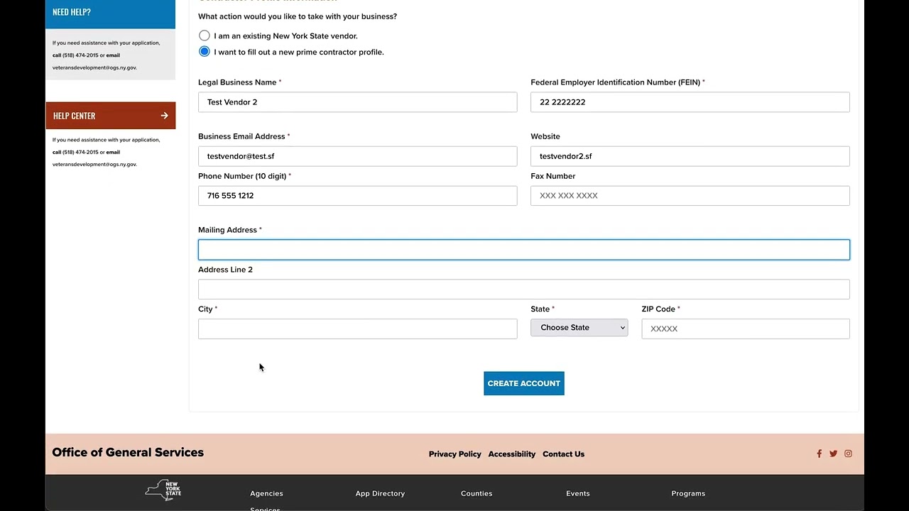 Registering a New Business