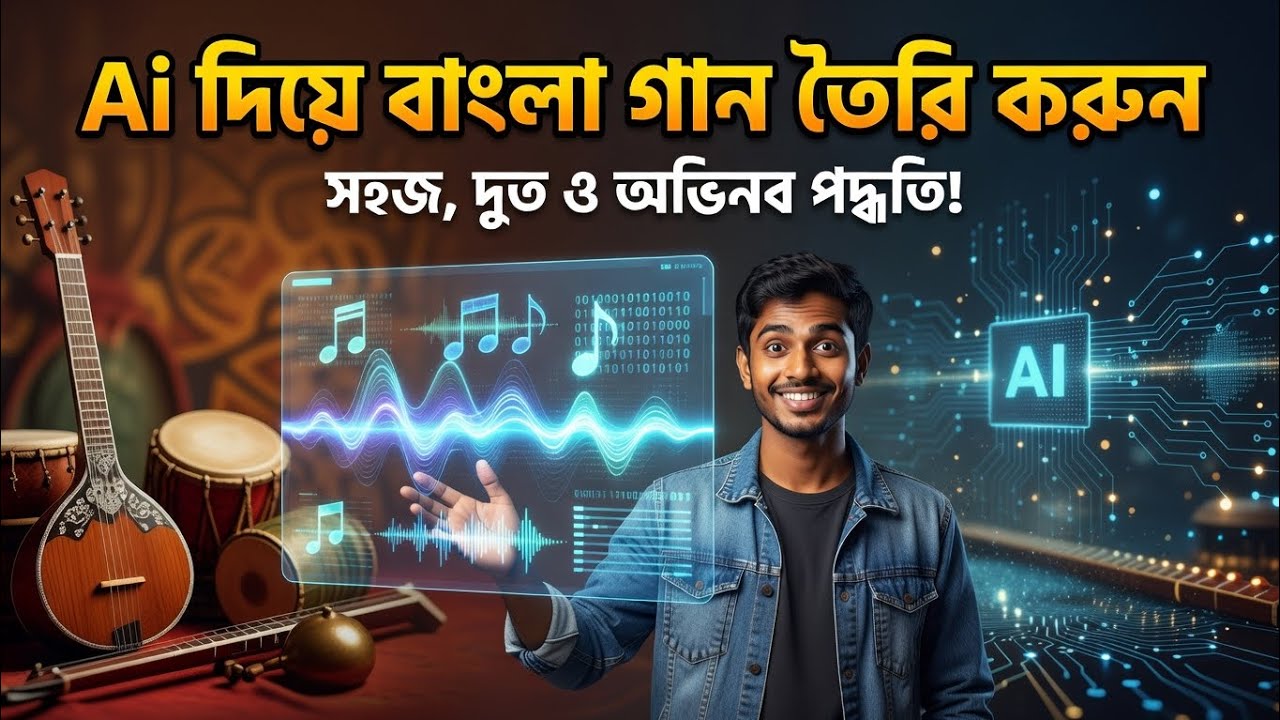 AI দিয়ে গান তৈরি করুন খুব সহজে। 
