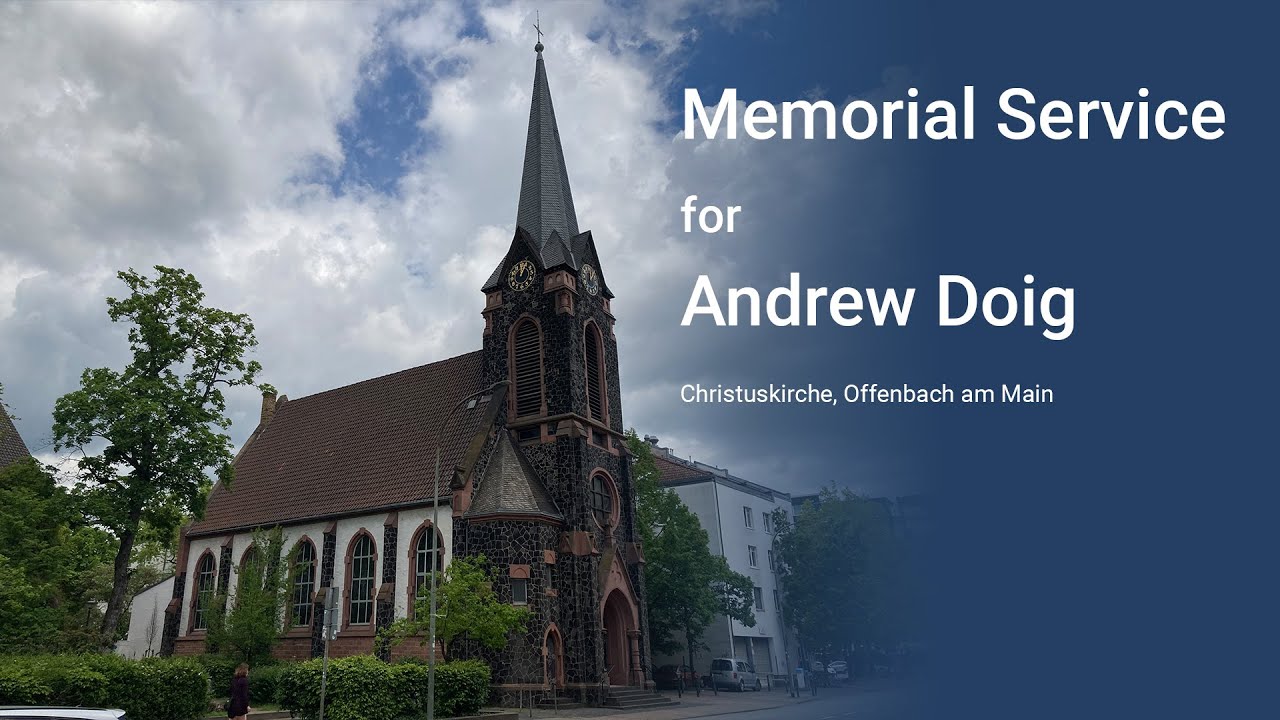 Andrew Doig Memorial Service Christuskirche, Offenbach