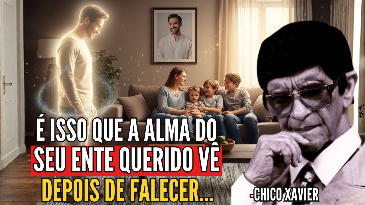 CHICO XAVIER REVELOU: O QUE A ALMA ENXERGA DA FAMÍLIA APÓS PARTIR — UM SEGREDO QUE POUCOS CONHECEM!