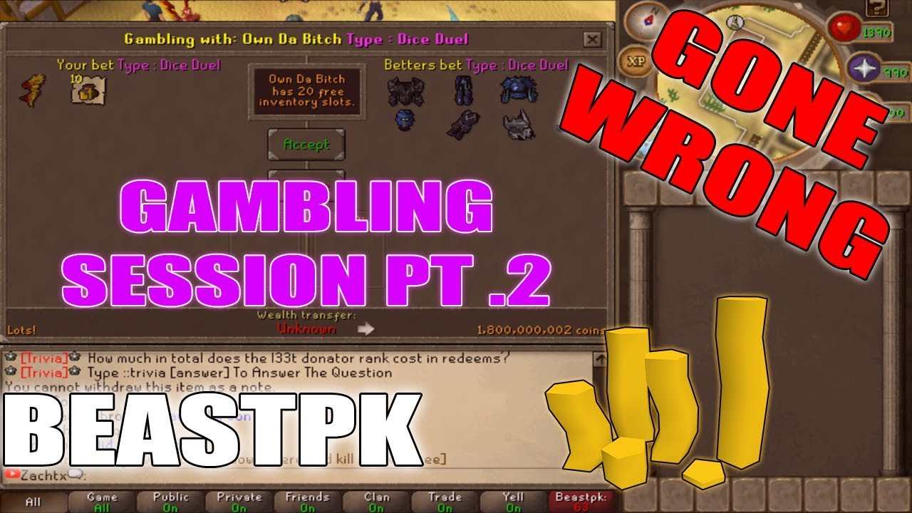 10B START : GAMBLING SESSION PT. 2 (GONE WRONG) - BeastPK