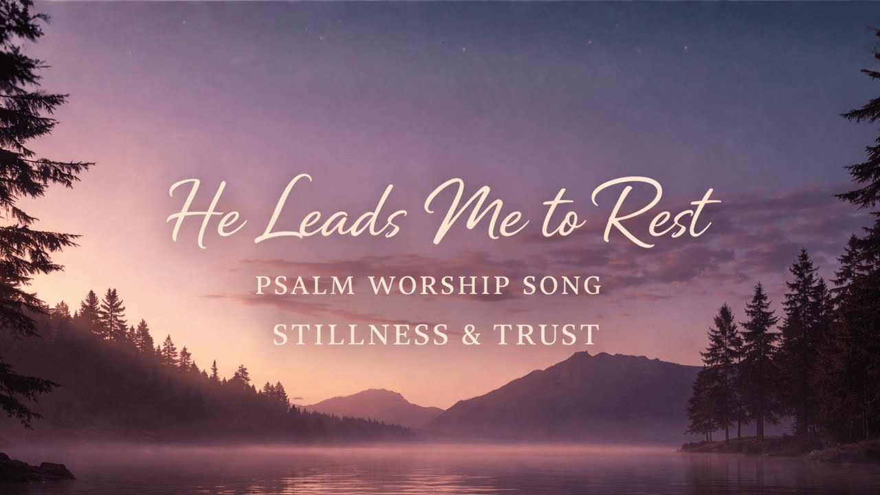 He Leads Me to Rest • Psalm Worship Song for Stillness & Trust