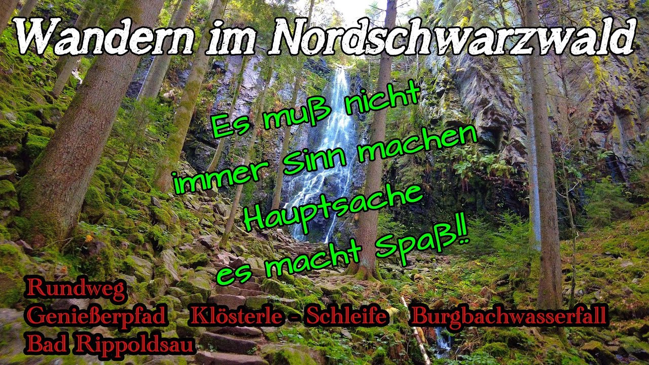Klösterle Schleife | Burgbachwasserfall | Rundweg Bad Rippoldsau | Schwarzwald | Genießerpfad | DE
