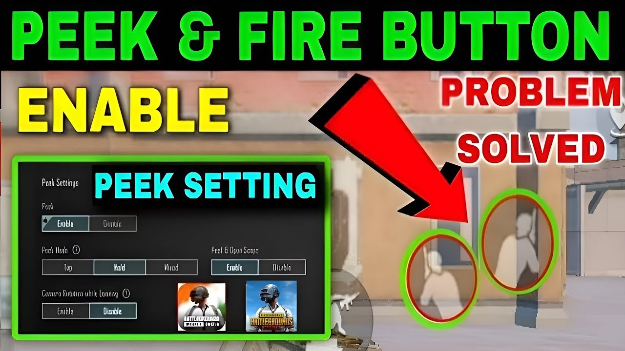 How To ENABLE Peek in PUBG MOBILE & BGMI 2025🔥pubg side scope setting🔥bgmi side scope setting