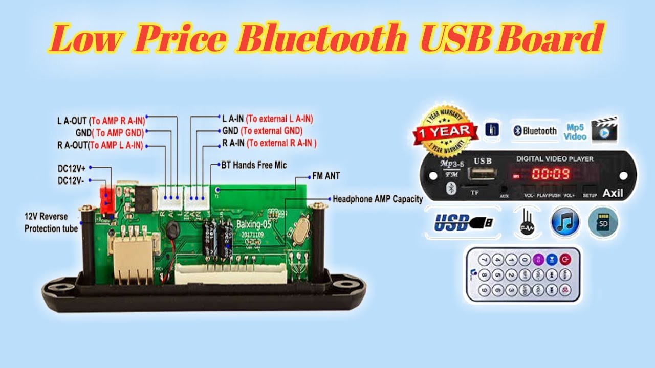 Bluetooth MP3 USB Board Very Low price // Bluetooth USB Board unboxing // 3Tech  Channel Tamil