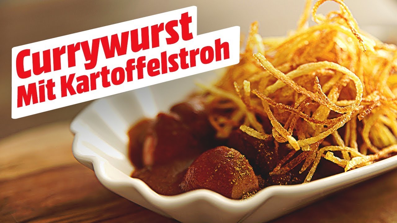 Currywurst mit selbsgemachtem Curryketchup und Kartoffelstroh aus der Tefal Fritteuse! • Koch-Mit