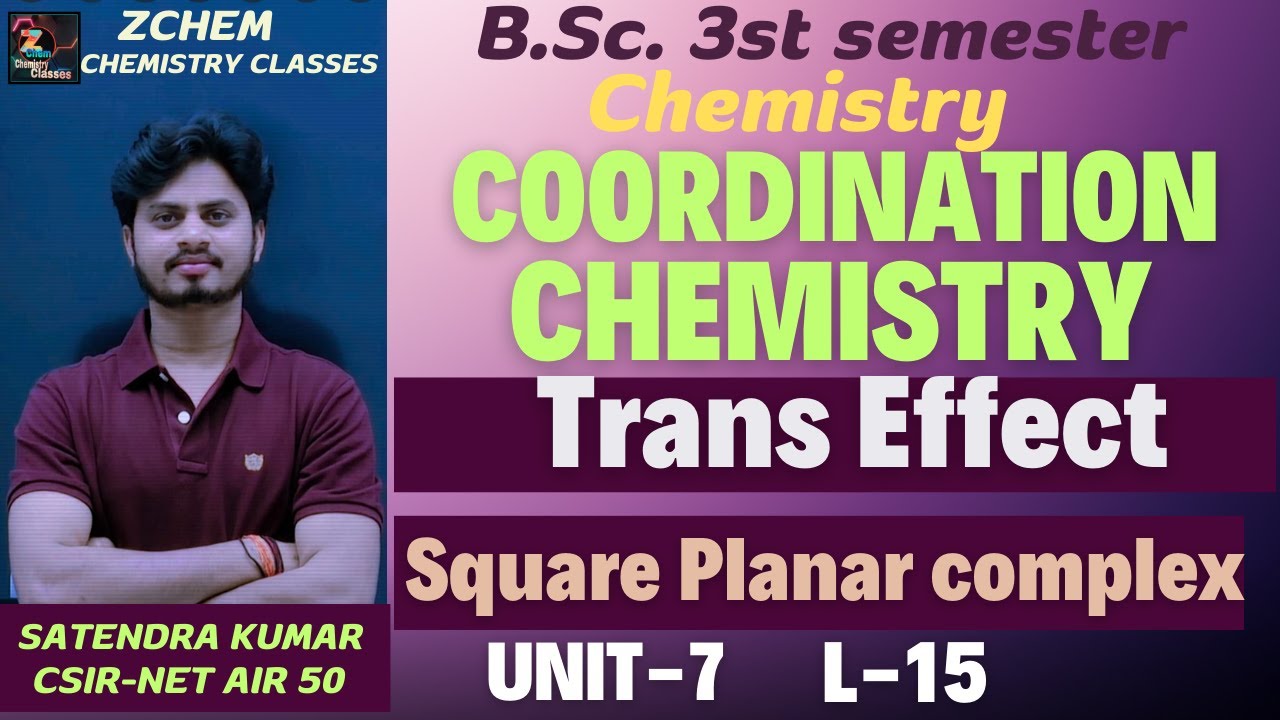 (L15) Trans Effect || Theories of trans effect || Coordination chemistry || zchem #chemistry #zchem