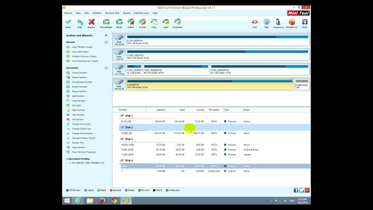 Hard Drive Partitioning tool Review (MiniTool Partition Wizard Pro)