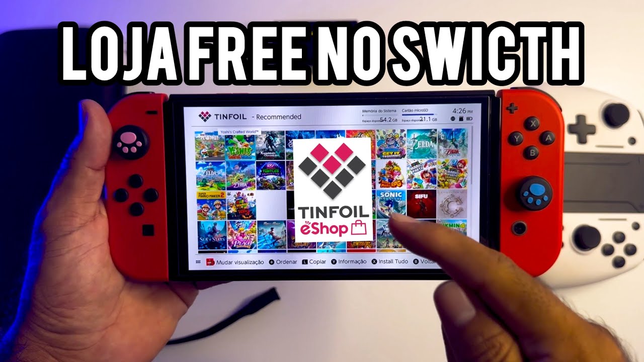 TINFOIL + Loja grátis no NINTENDO SWICTH 2025 #nintendoswicth