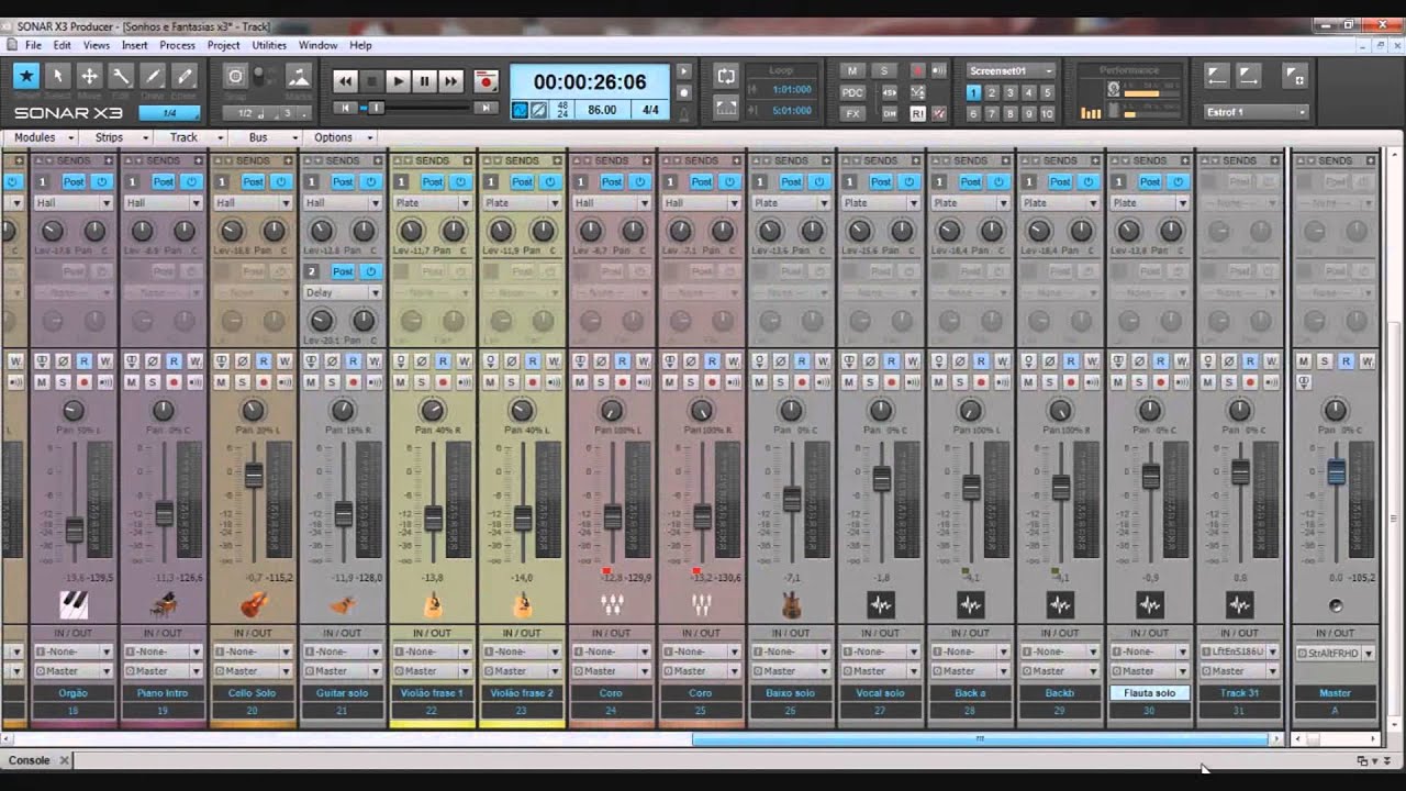 Curso Completo Sonar X3 - Reprodução e Gravação Em Mono e Stereo no Sonar X3 - Modulo 23