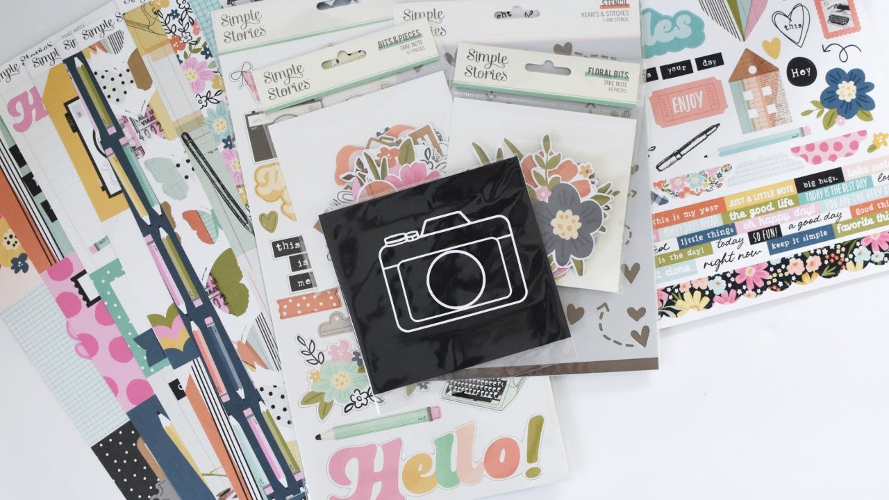 Распаковка: основной набор для скрапбукинга My Creative Scrapbook на февраль.