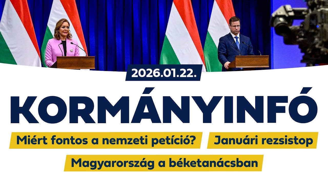 Kormányinfó (2026. január 22.)