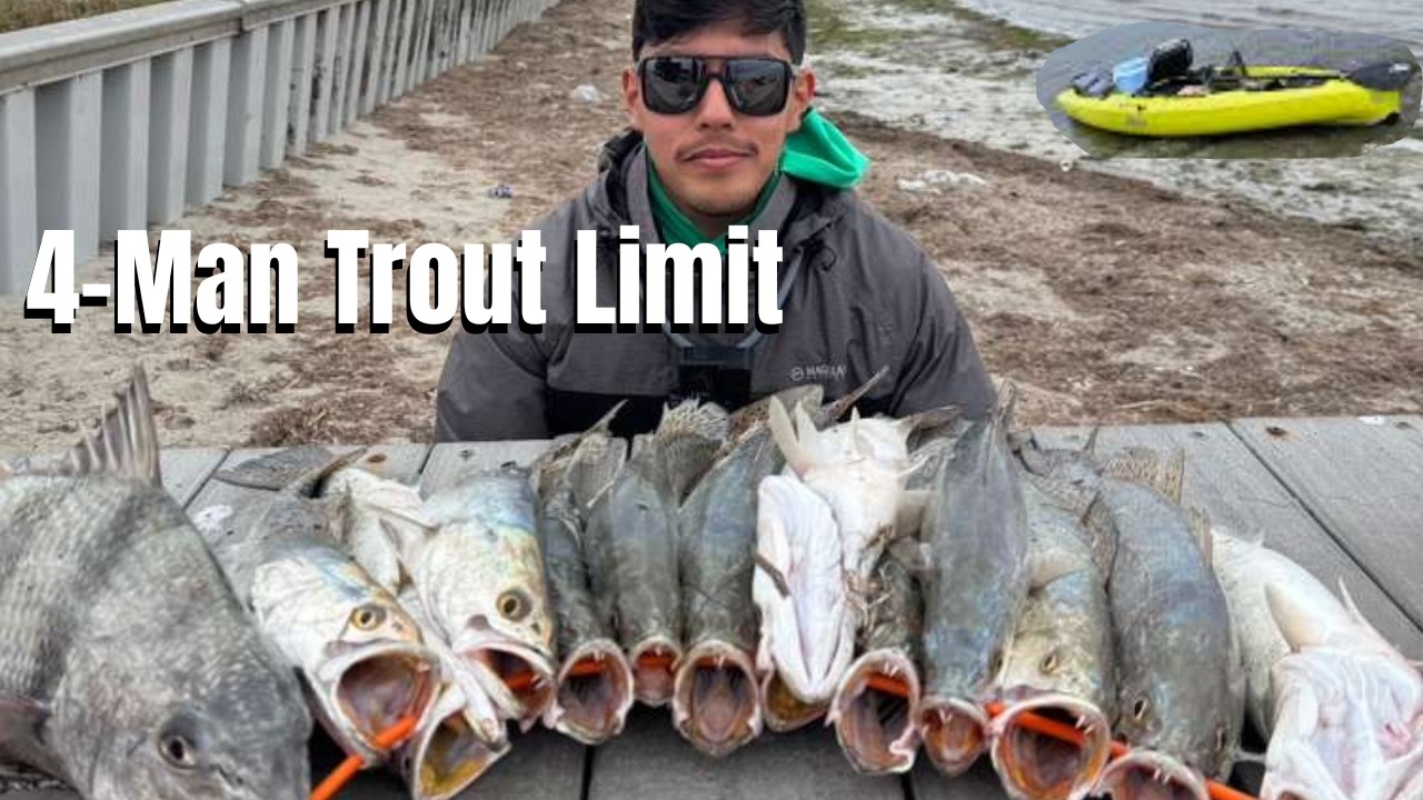 TROUT BITE was on FIRE!!! Kayak Fishing Port Mansfield, Tx (4 MAN TROUT LIMIT)