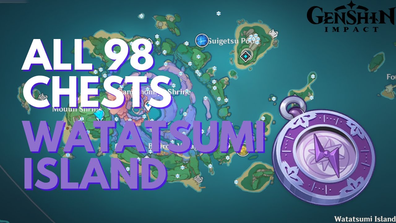 All 98 Chests on Watatsumi Island (2024 Guide/100% Exploration) [Genshin Impact]