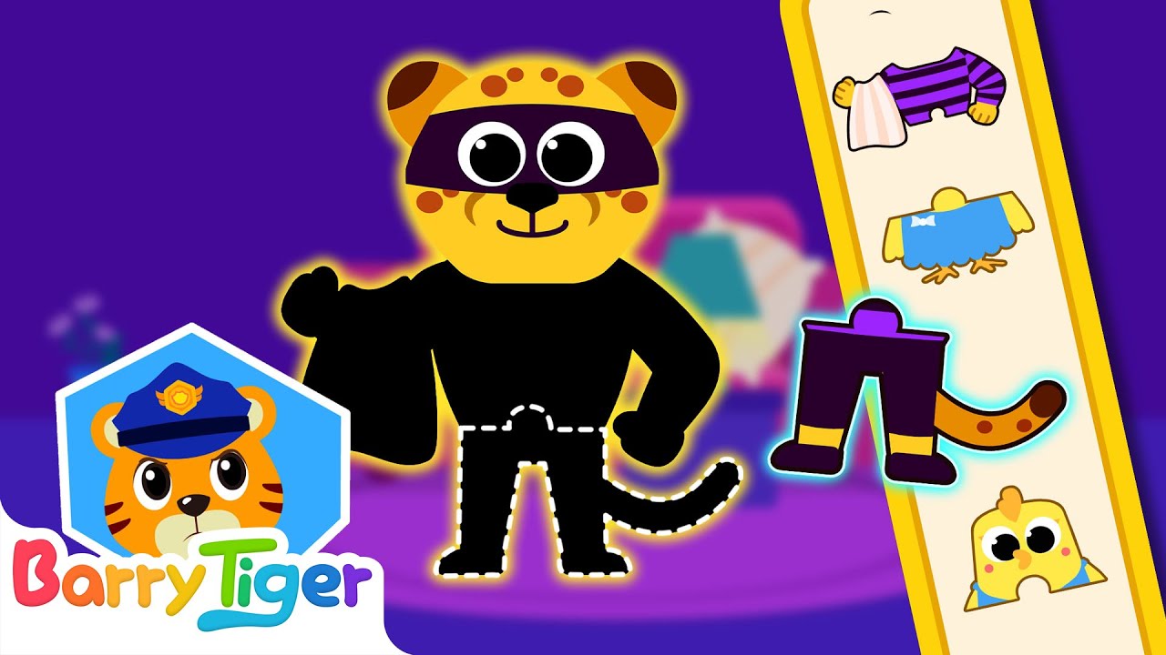 Smart Kids vs. Cheetah Thief🧠🧩Can You Catch the Cheetah Thief?｜Police Cartoon for Kids｜BarryTiger