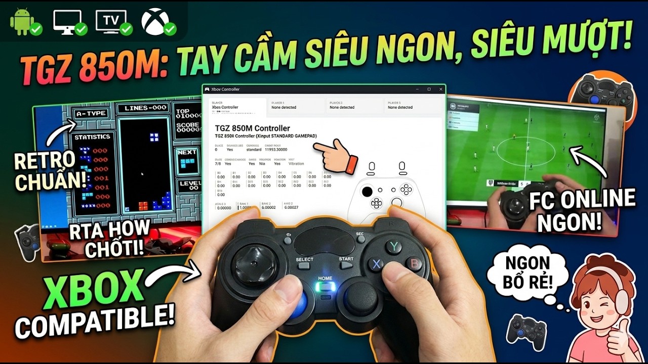 Tay cầm chơi game giá rẻ TGZ 850M #850m #tgz850m #dungcongnghe
