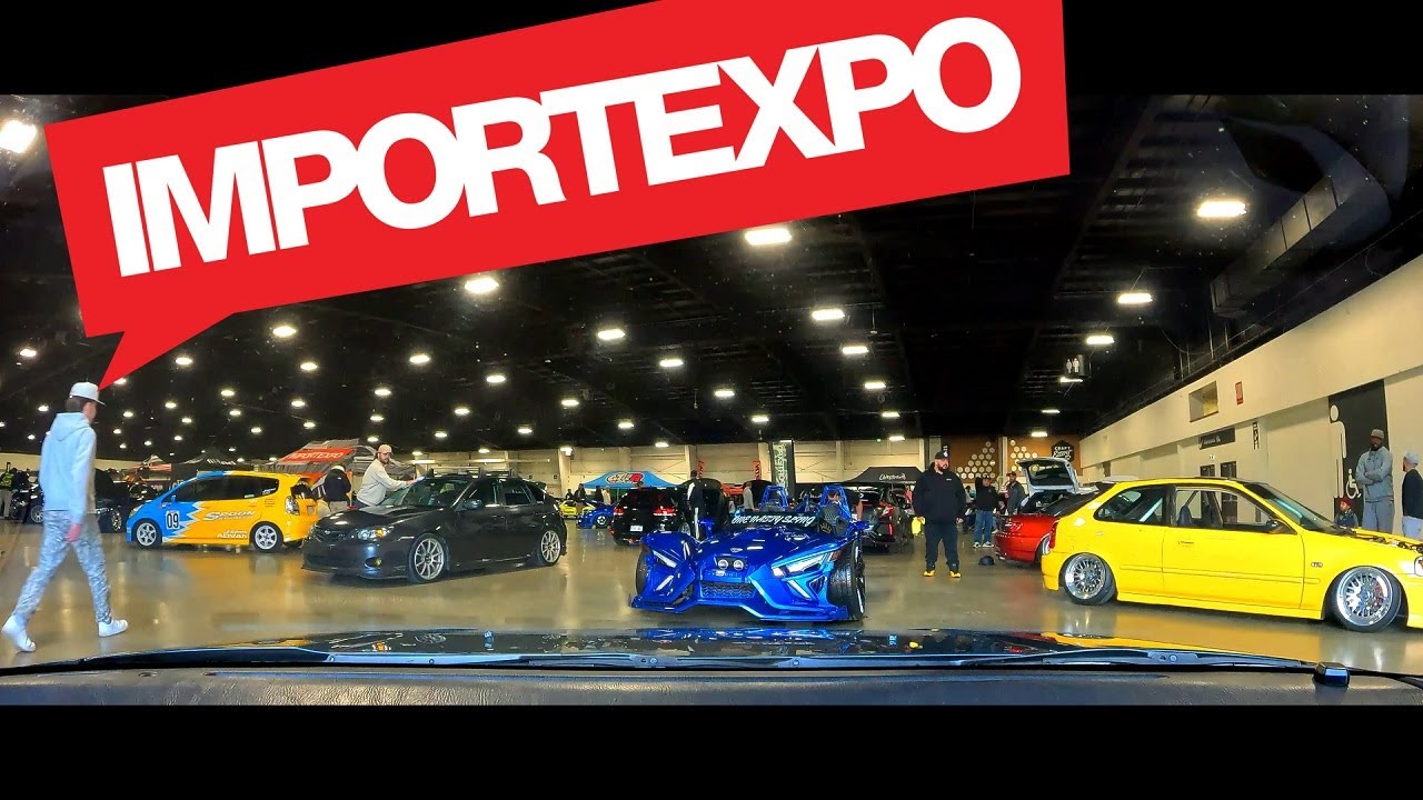 Rolling In To ImportExpo 2025 in the Synthwave SVX