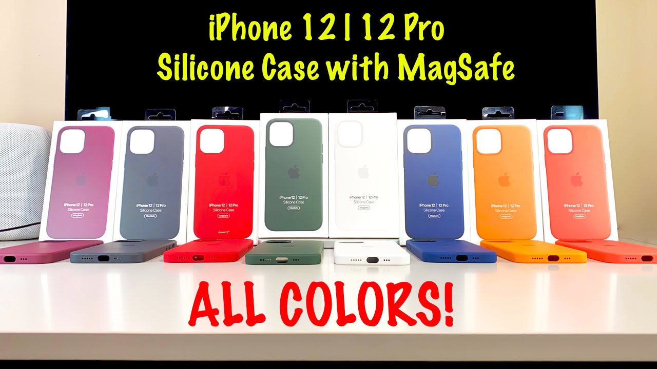 2020 iPhone 12 | iPhone 12 Pro Silicone Cases with Magsafe  Unboxing & Review (ALL COLORS!)