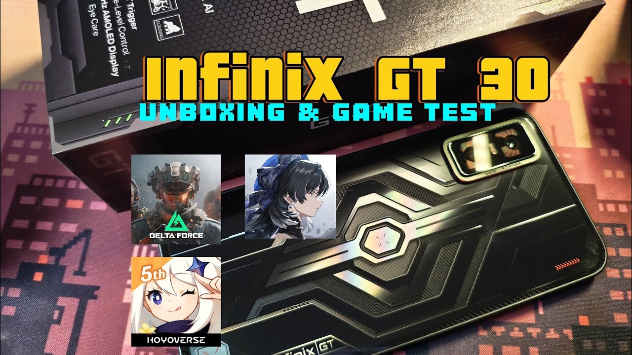 Infinix GT 30 (Dimensity 7400) Unboxing & Game Test