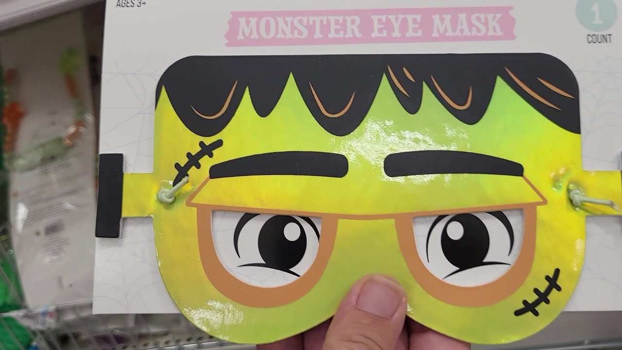 HALLOWEEN GLASSES AND EYE MASKS $1.00 - ALIEN MONSTER FRANKENSTEIN PUMPKIN CAT EYEBALL NECKLACE