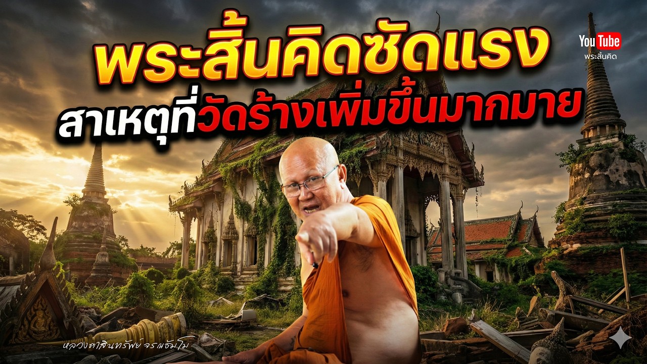พระสิ้นคิดซัดแรง สาเหตุที่วัดร้างเพิ่มขึ้นมากมาย #พระสิ้นคิด #ครูบาชัยวัฒน์ 24/2/69