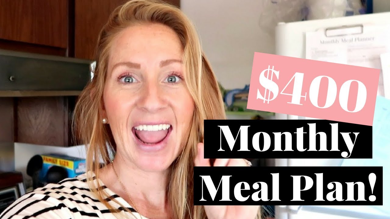 $400 Monthly Meal Plan | September 2017 Meal Plan on a Budget