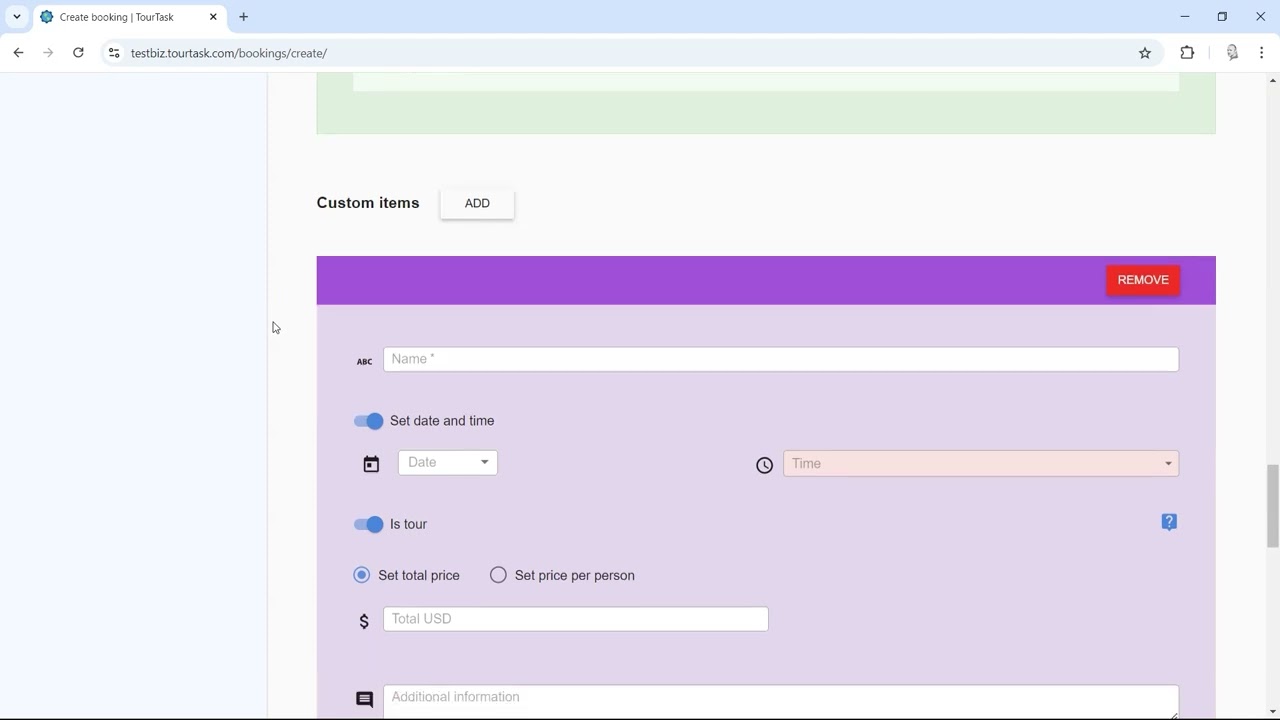 Create and Manage Bookings | TourTask