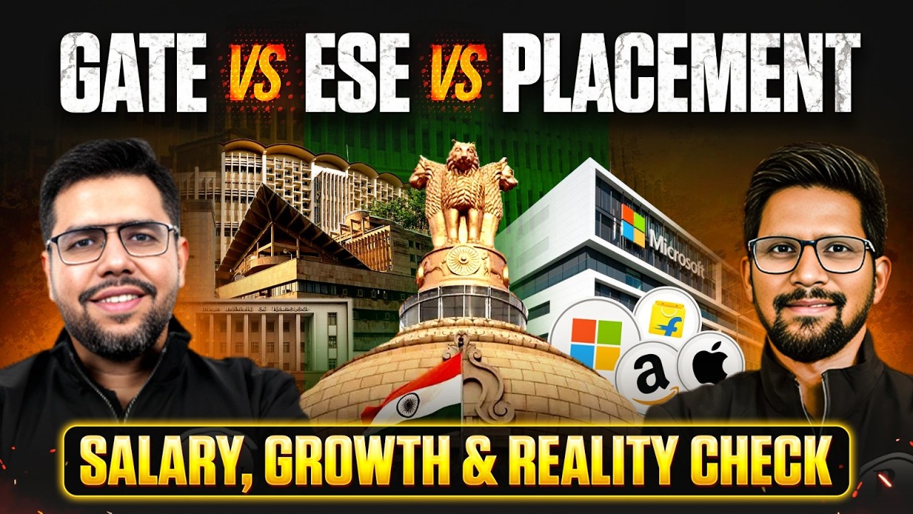 GATE vs ESE vs Placement | Salary, Career Growth & Reality Check | Best Career for Engineers