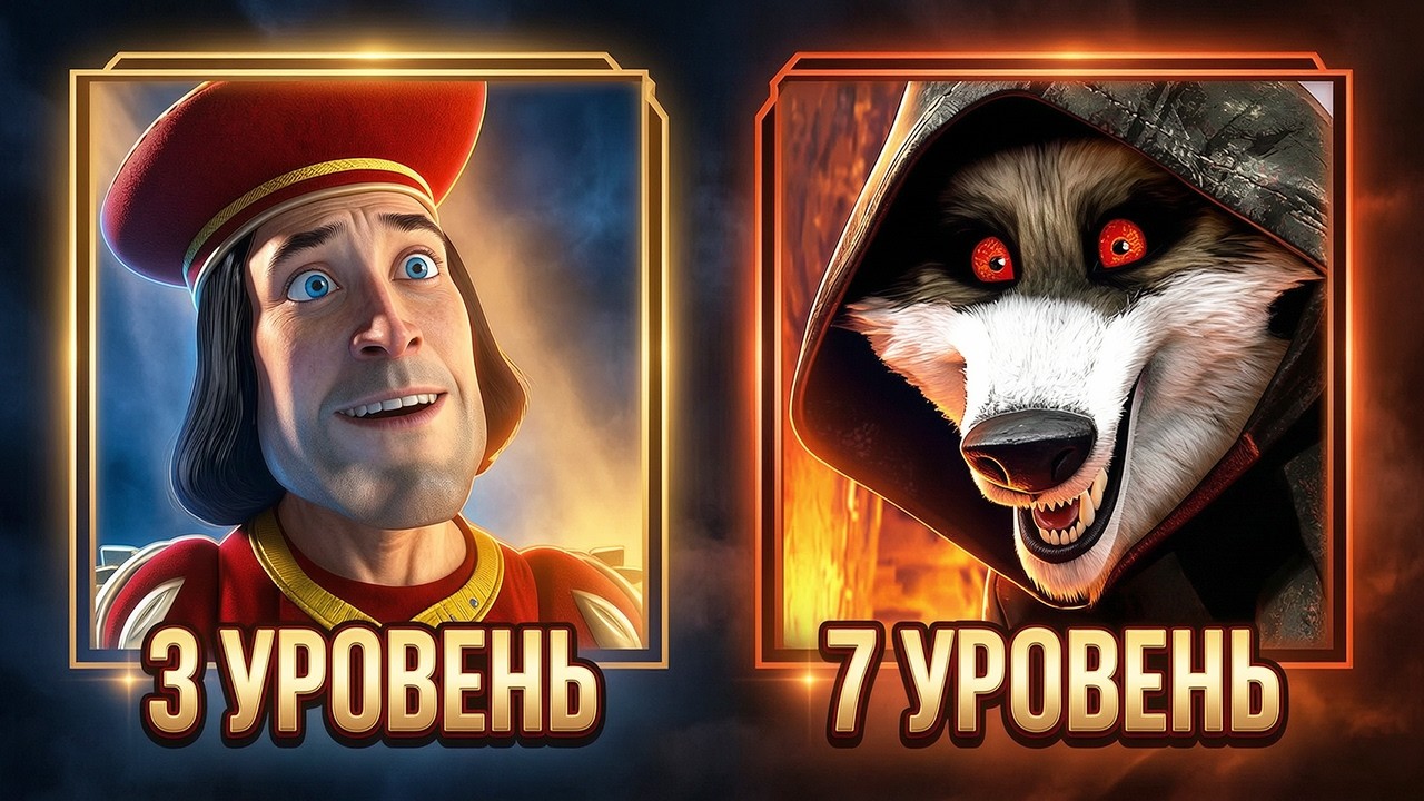 7 уровней злодеев Dreamworks