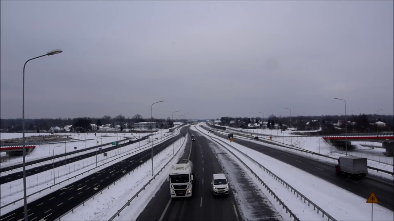 11.02.2021 - Widok z estakady - Trasa Główna S17, Góraszka
