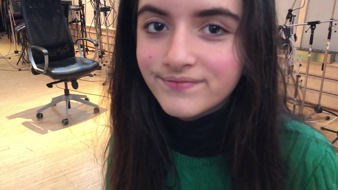 Angelina Jordan rehearsal playing piano Feeling Good and see what happens at the end