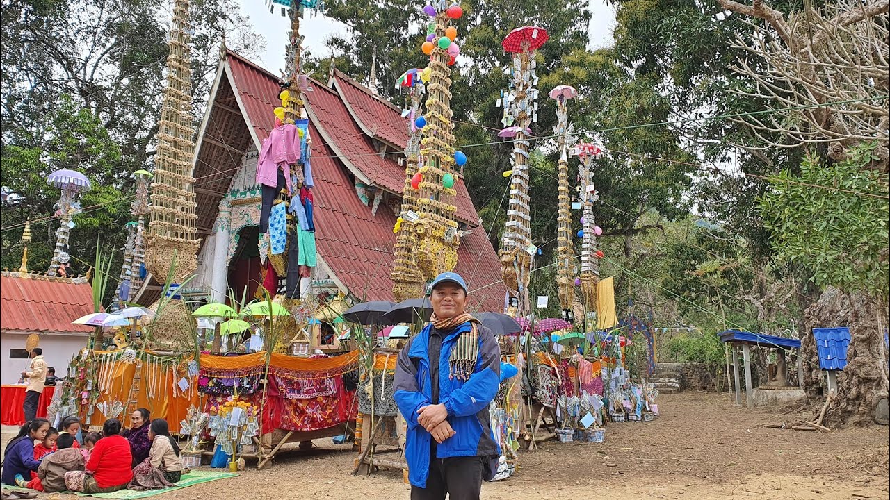 งานบุญบ้านเตื้อม เมืองซำเหนือ EP1:ไทซำเหนือ หัวพันทั้งห้า เฮือนธูปกง ต้นเม็งแบบหัวพัน