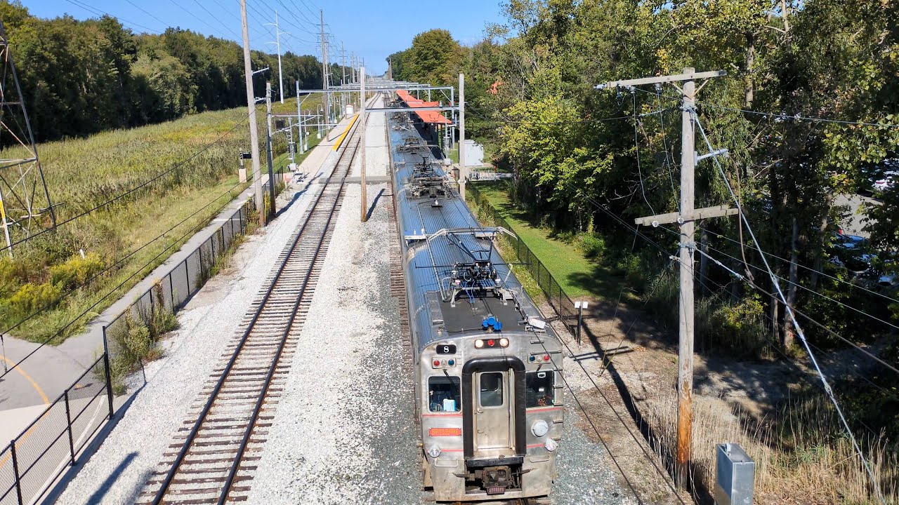 South Shore Line #508 at Dune Park Station 2025-08-31