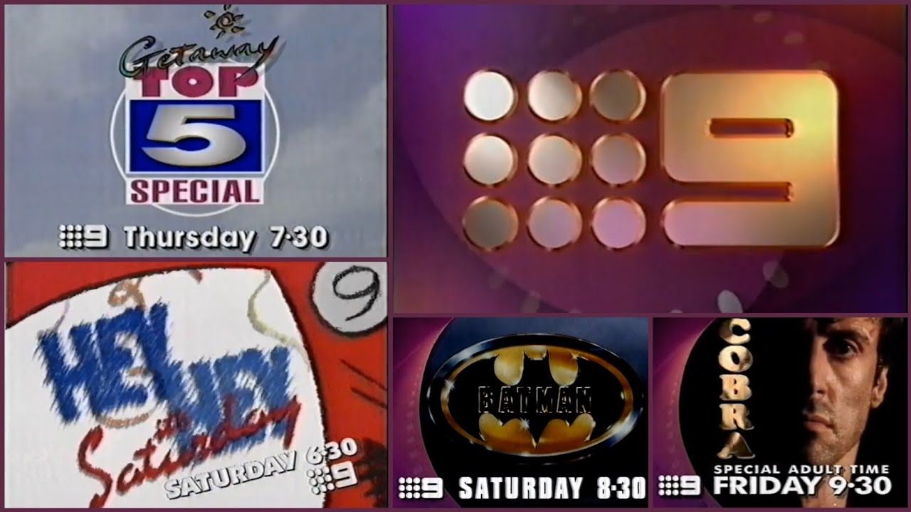 [50FPS]  Nine Network Promo and Presentation Montage - QTQ 9 Brisbane (23 November, 1994)