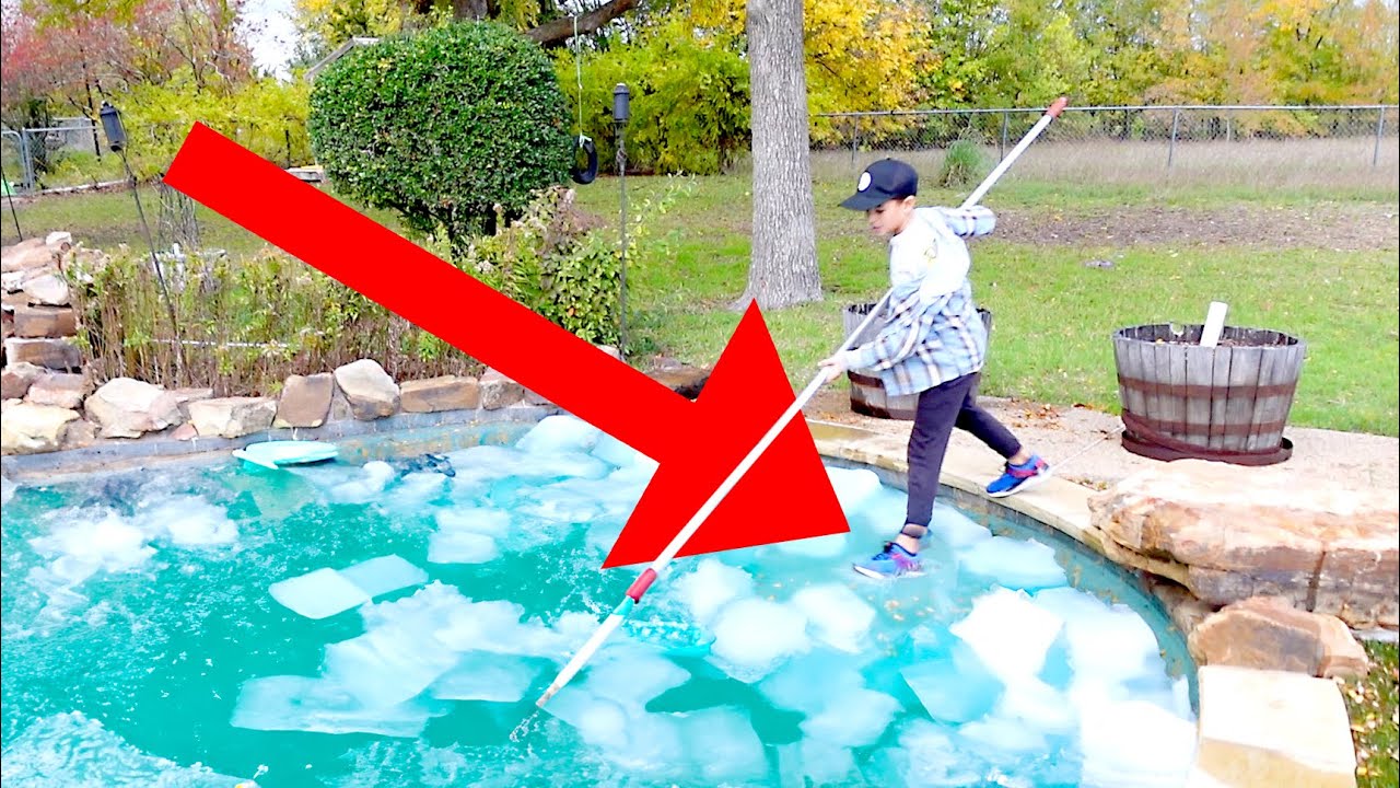 🥶 Stepping into Ice Cold Swimming Pool...