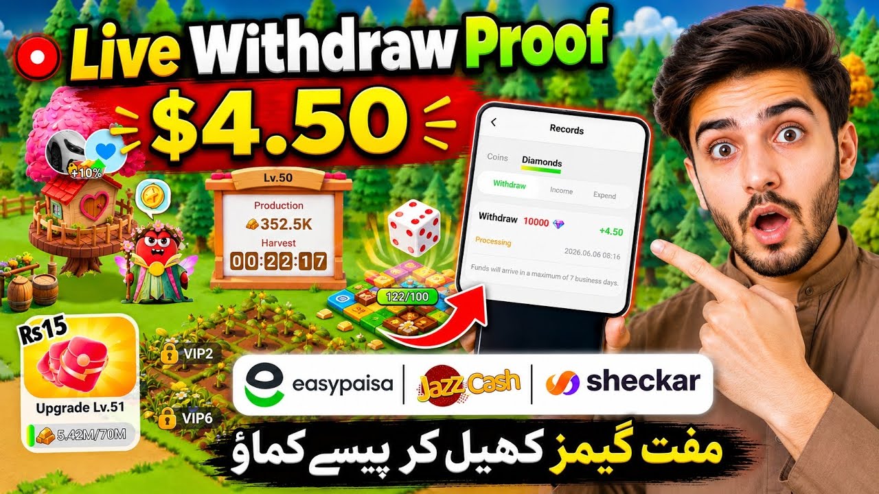 Live Withdraw Proof 🔥| Play Games and Earn Money Online Without Investment | Best Earning App Today 
