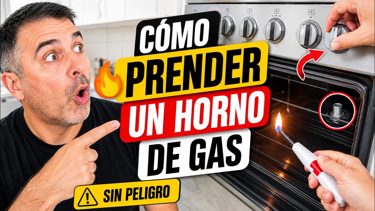 C&oacute;mo prender el Horno de Gas de forma segura: Gu&iacute;a paso a paso para tu estufa (Cualquier marca)