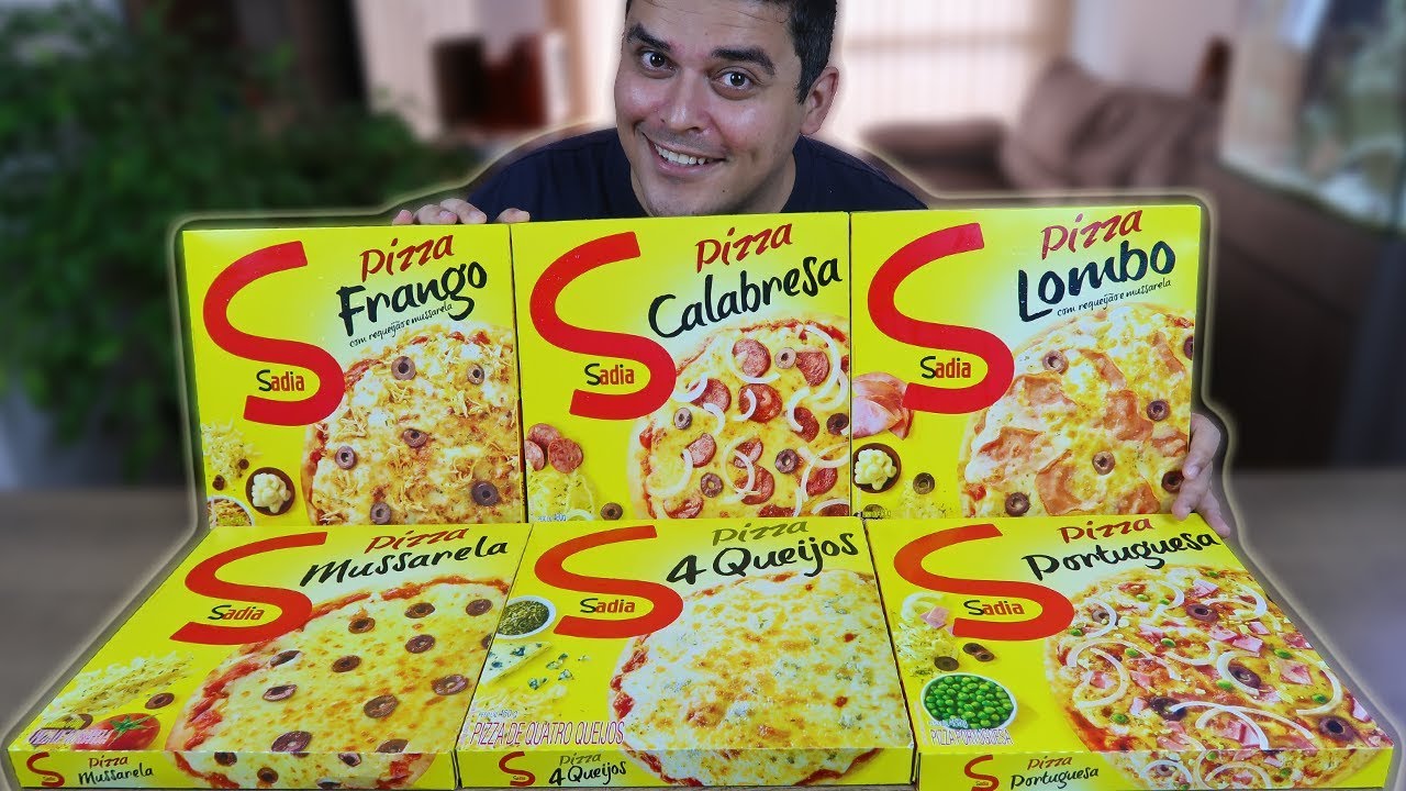 PIZZA CONGELADA SADIA - Lombo, Mussarela, Frango e Requeijão, Calabresa, 4 Queijos e Portuguesa