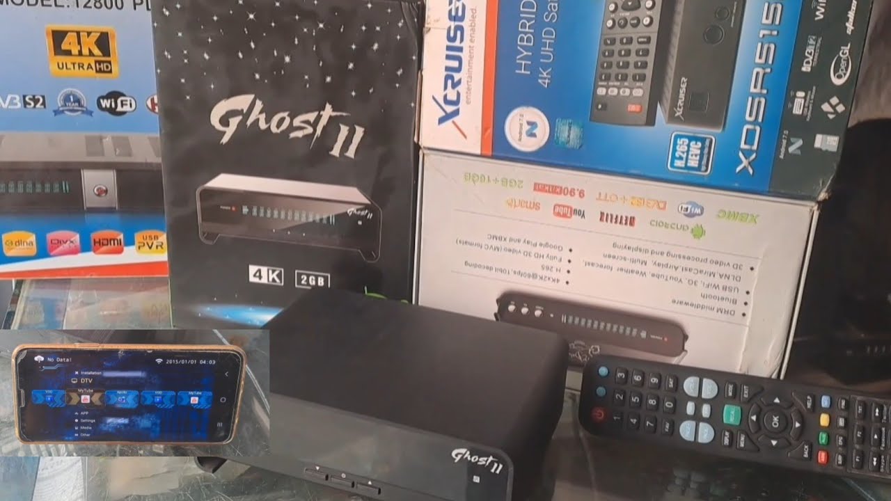 Ghost|| Android 4K Recievers Xcruiser 12800 Ali Baba Thori Si Detail