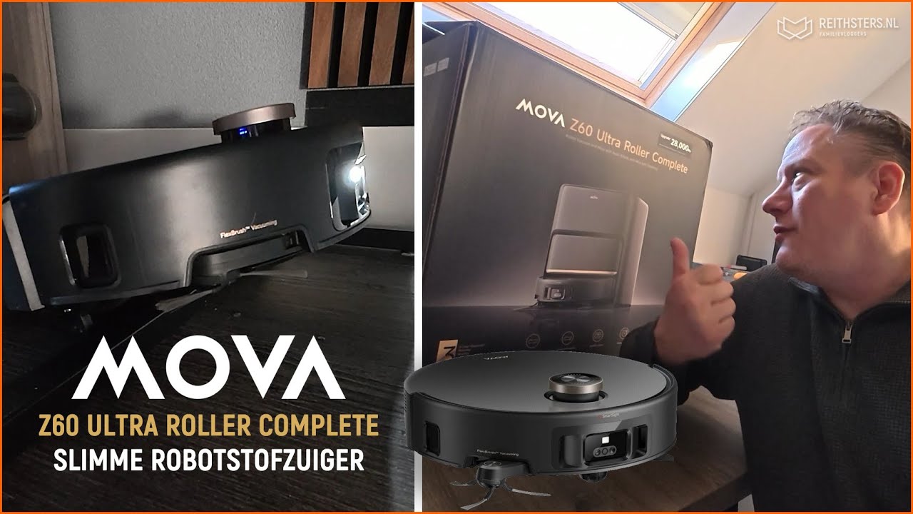 WIJ UNBOXEN EN TESTEN DE MOVA Z60 ULTRA ROLLER COMPLETE ROBOTSTOFZUIGER - VLOG #742