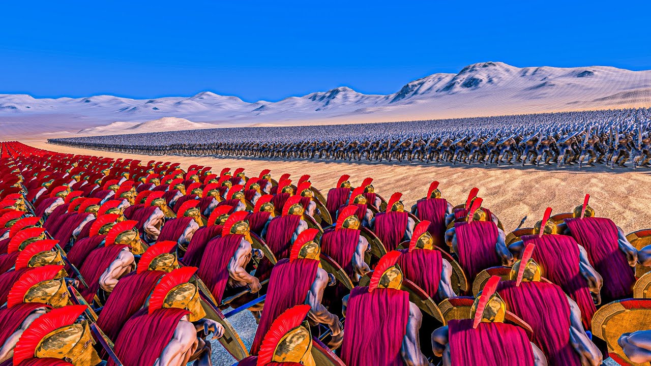 6000 SPARTANS vs 25000 ORCS - Ultimate Epic Battle Simulator UEBS