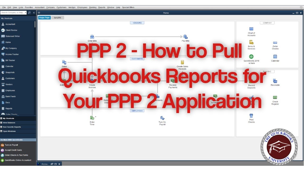 PPP 2 - How to Pull Quickbooks Reports for Your PPP 2 Application