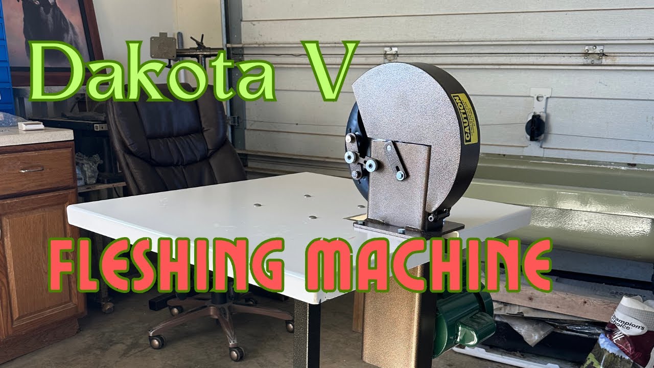 First Hide With Our NEW Dakota Fleshing Machine!!