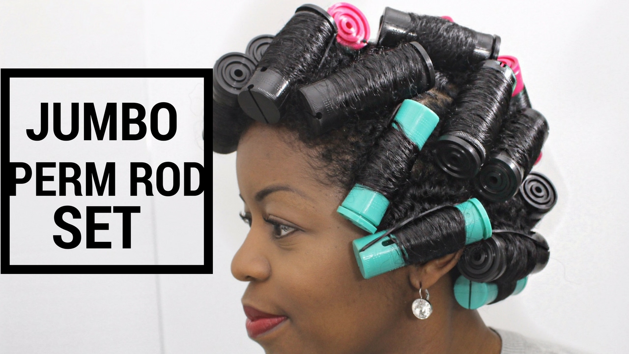 Jumbo Perm Rod Set on Wet Natural Hair | Natural Hair | MIssT1806