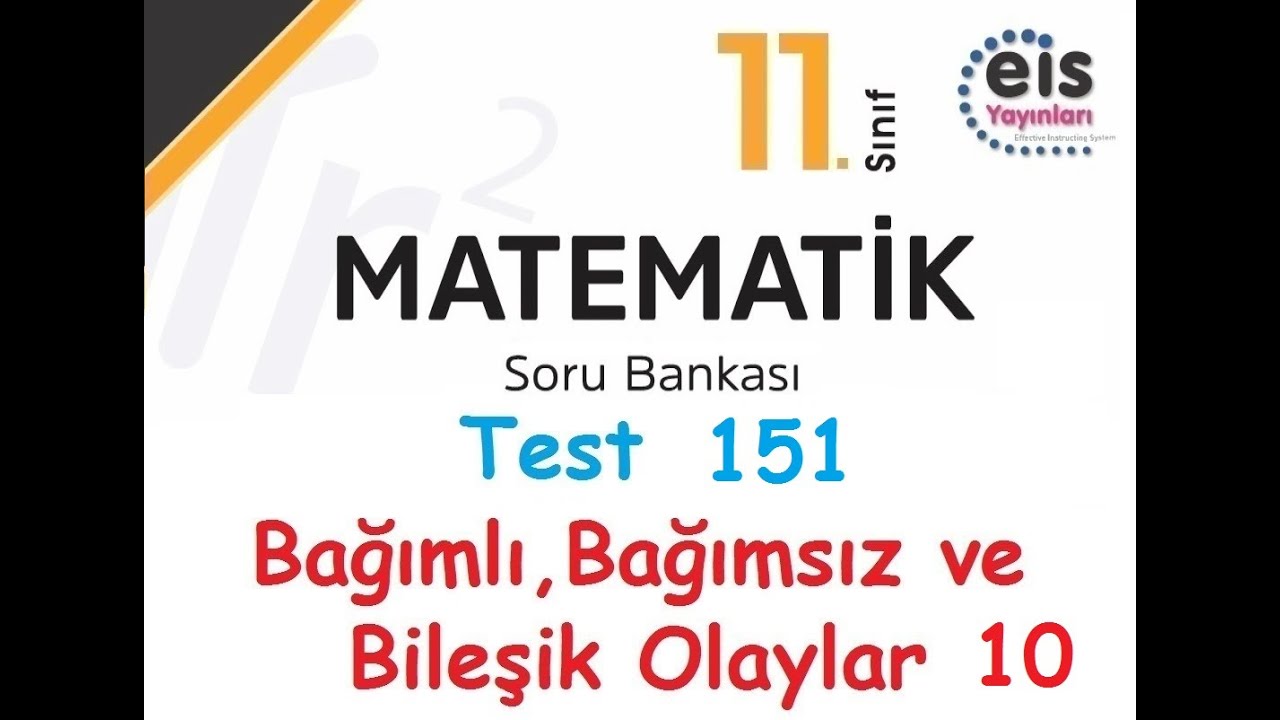 Eis Yayınları 11.Sınıf Matematik Soru Bankası Test 151