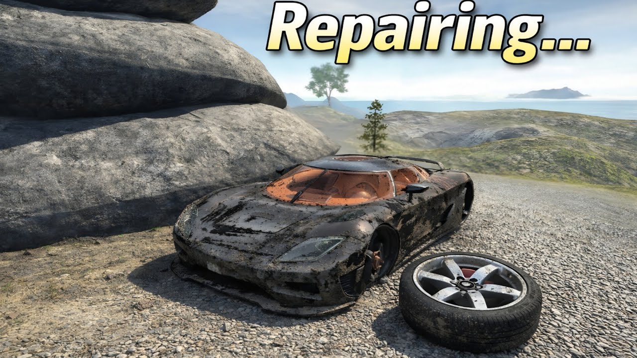 “From Crash to Comeback 😳 Supercar Lost a Wheel | Full Repair Video!” #carsimulator2 #gaming 