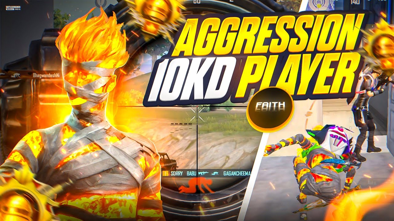 🔱 10 KD Player Aggression (Faith PlayzZz) In Conqueror Lobby ‼️ Fastest Solo Vs Squad Clutches