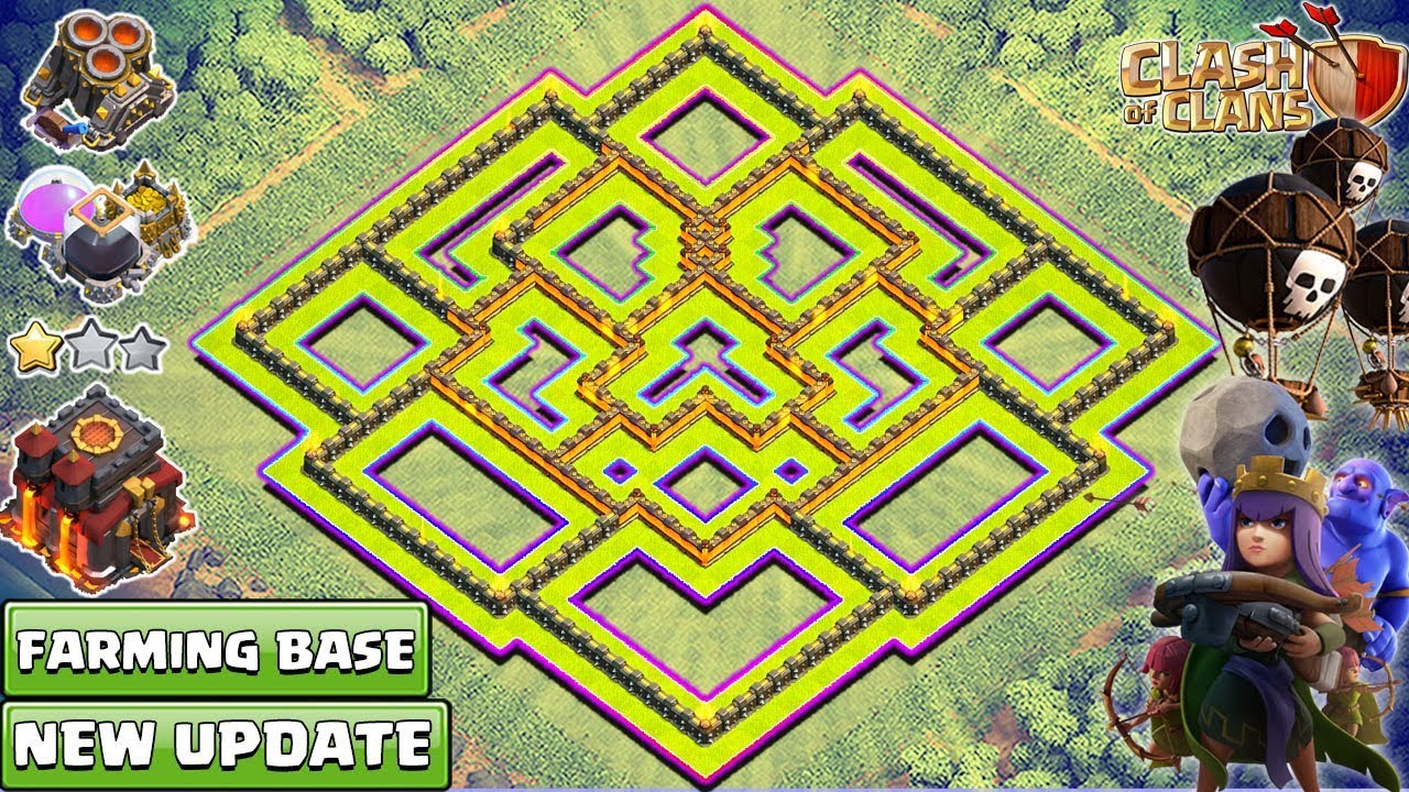 NEW TH10 Farming Base 2018 | BEST TH 10 Base with Multi Mortar | Anti 2 & 3 Star | Clash of Clans