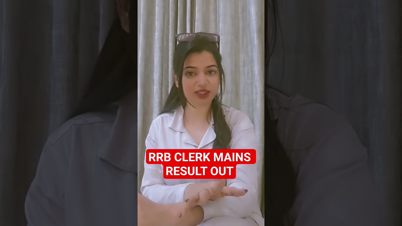 RRB CLERK MAINS RESULT OUT 🔥 #testbookbanking #ytshorts